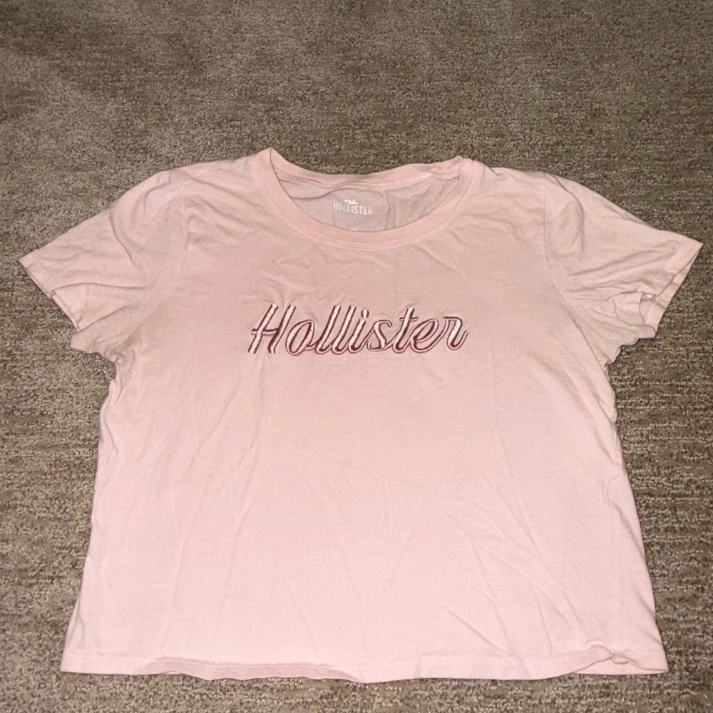 Hollister Light Pink Short Sleeve Tee